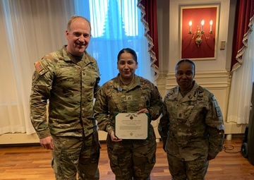 Six Soldiers awarded during Community Leaders Information Forum