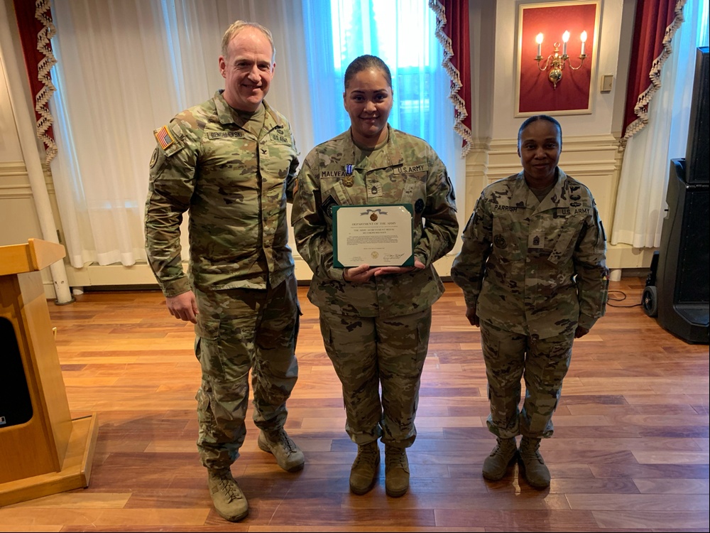 Six Soldiers awarded during Community Leaders Information Forum