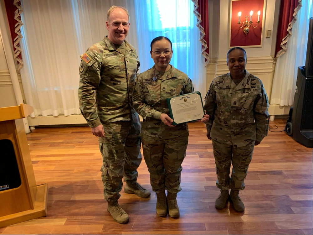 Six Soldiers awarded during Community Leaders Information Forum