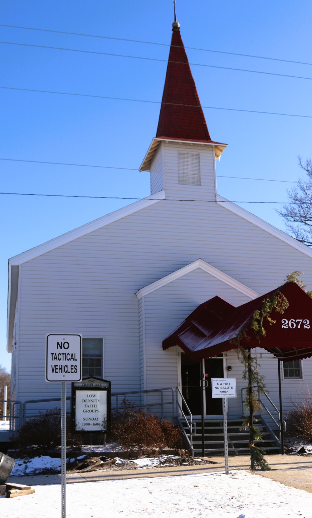 Chapel buildings at Fort McCoy