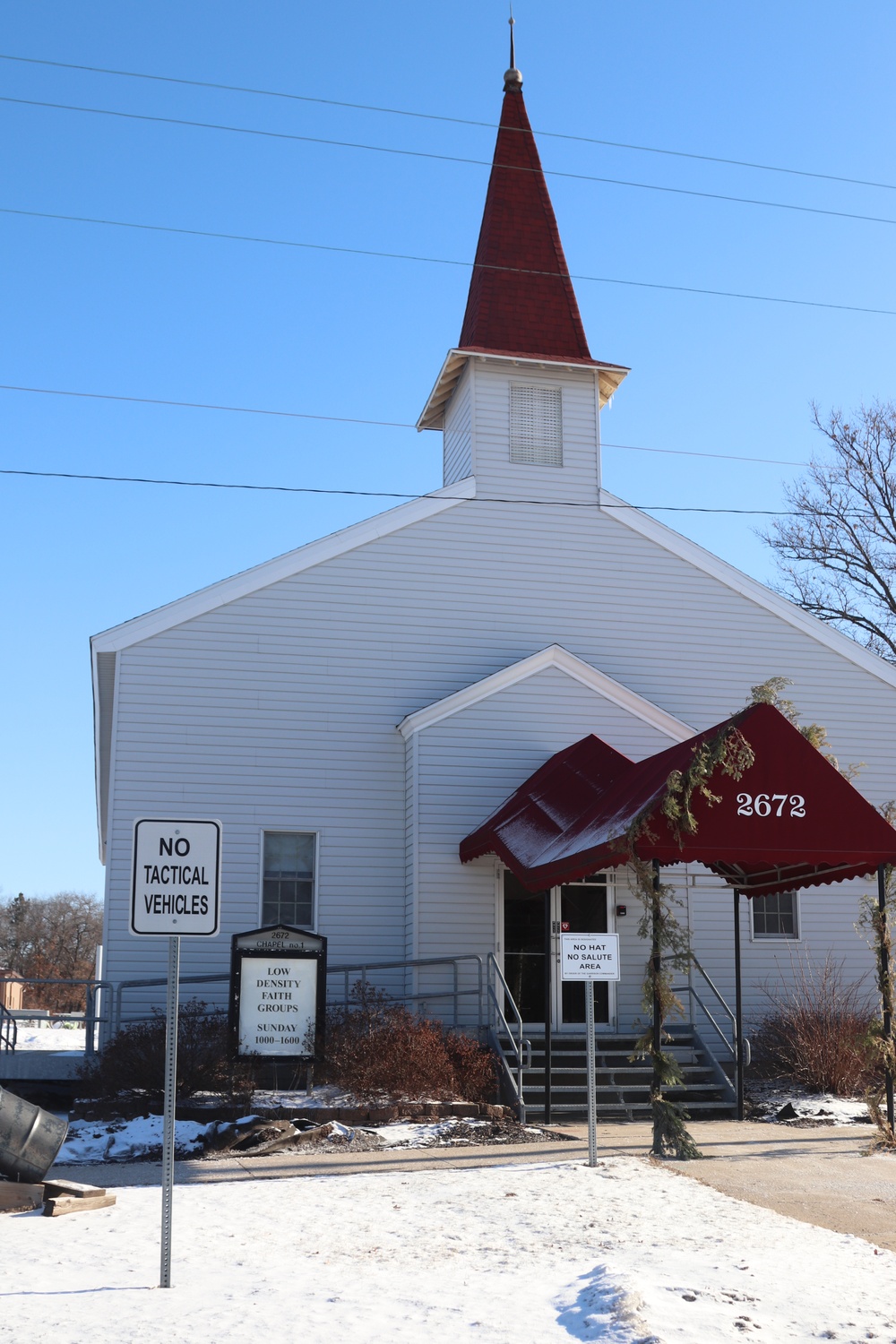 Chapel buildings at Fort McCoy