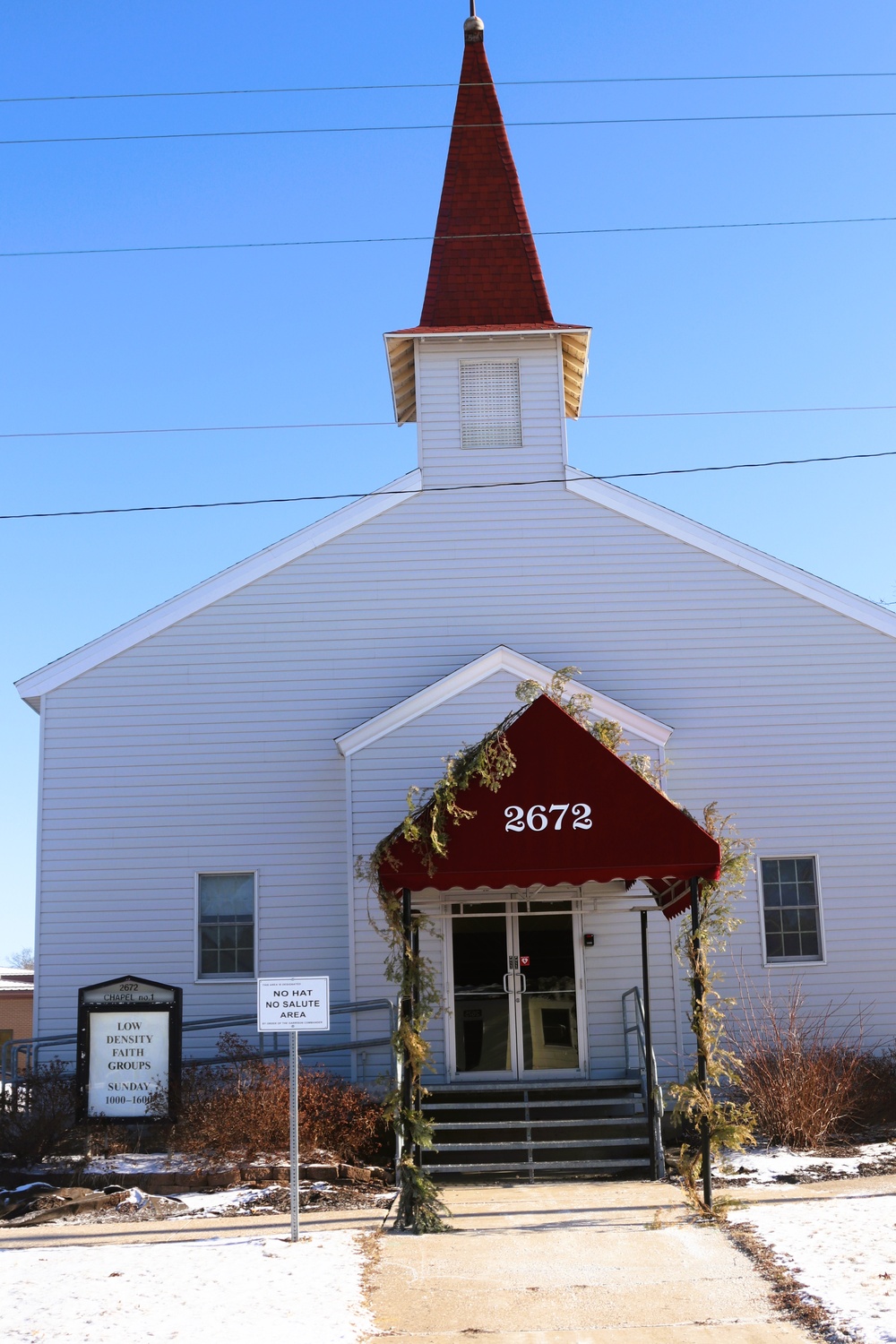 Chapel buildings at Fort McCoy