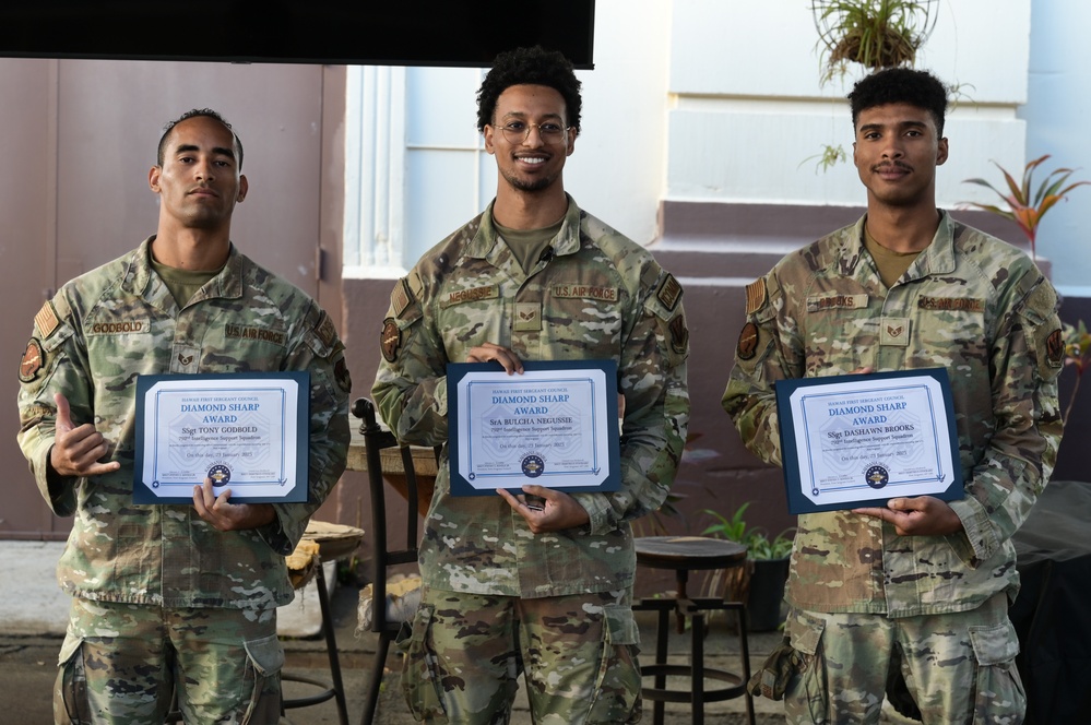 Hickam First Sergeants’ 4th Quarter Diamond Sharp Awards