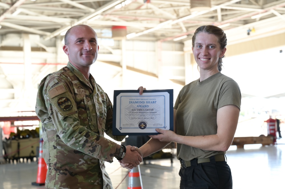 Hickam First Sergeants’ 4th Quarter Diamond Sharp Awards