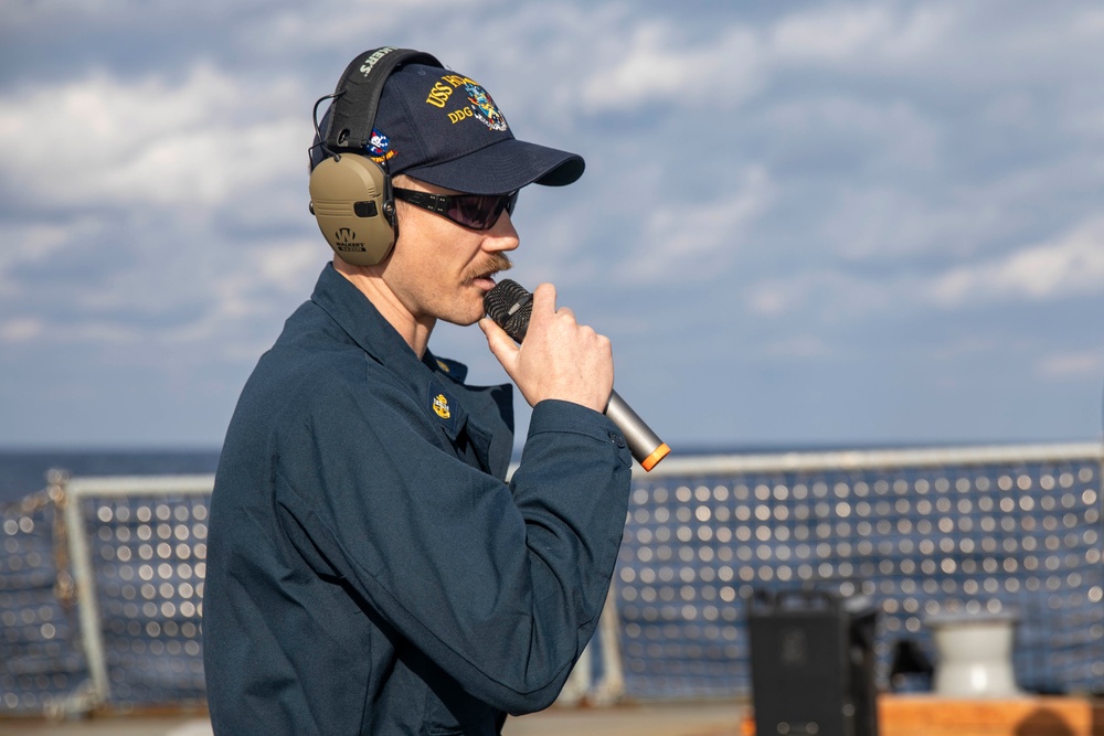 USS Howard Conducts Small Arms Qualification Course