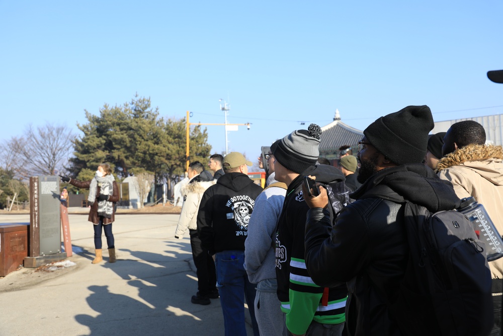 Camp Casey Community Relations host tour through the DMZ