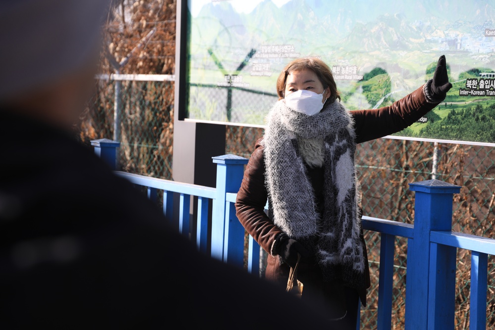 Camp Casey Community Relations host tour through the DMZ