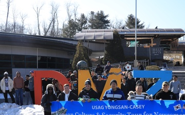 Camp Casey Community Relations host tour through the DMZ