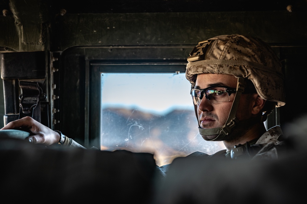 Combat Logistics Battalion 7 Marines conduct Motorized Operations Training during SLTE 1-25
