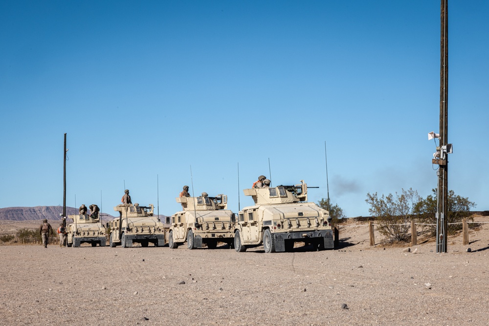 Combat Logistics Battalion 7 Marines conduct Motorized Operations Training during SLTE 1-25