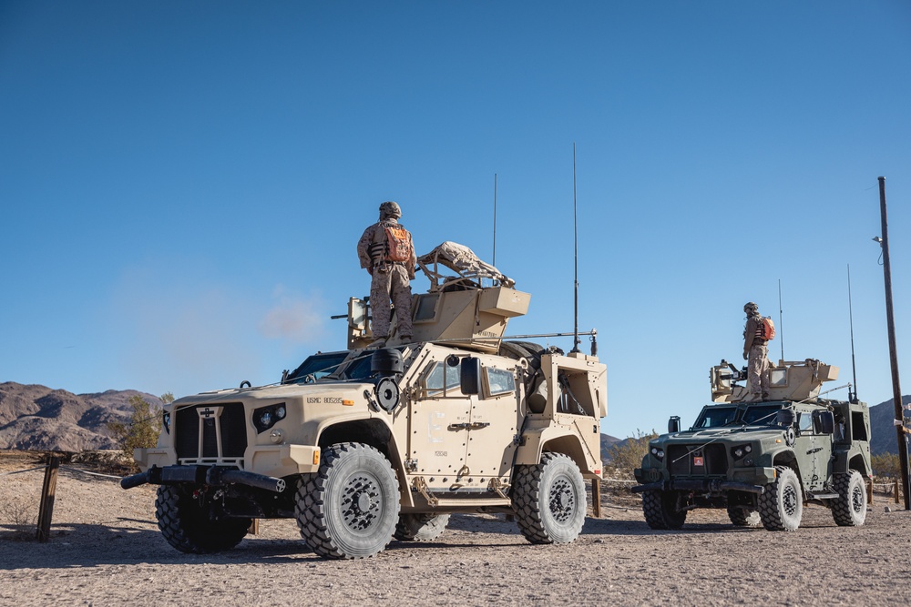 Combat Logistics Battalion 7 Marines conduct Motorized Operations Training during SLTE 1-25