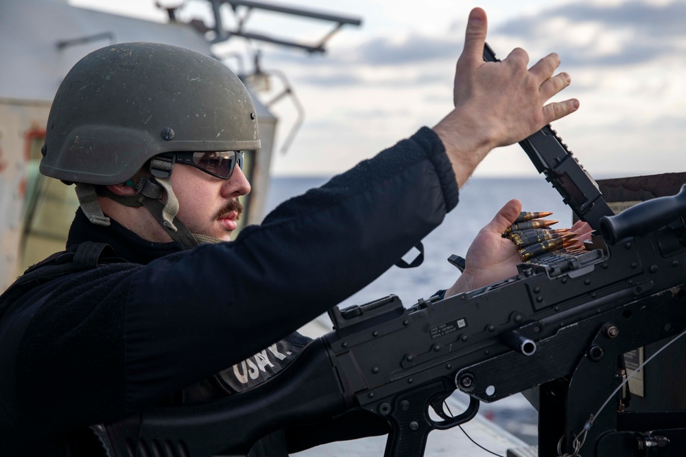 USS Howard Conducts Weapons Qualification Course