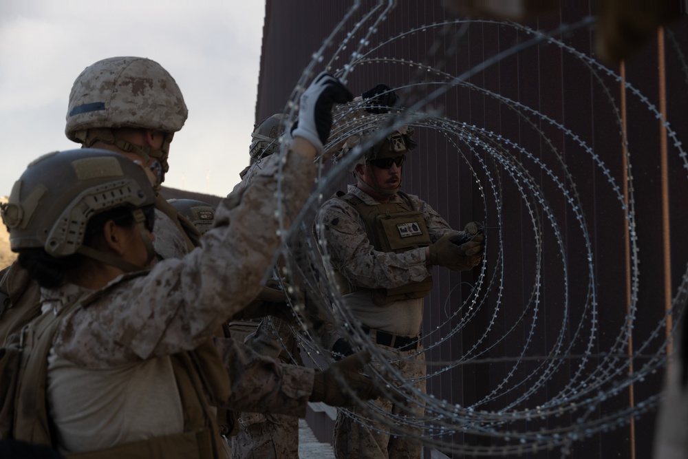 U.S. Marines assist CBP with border security mission