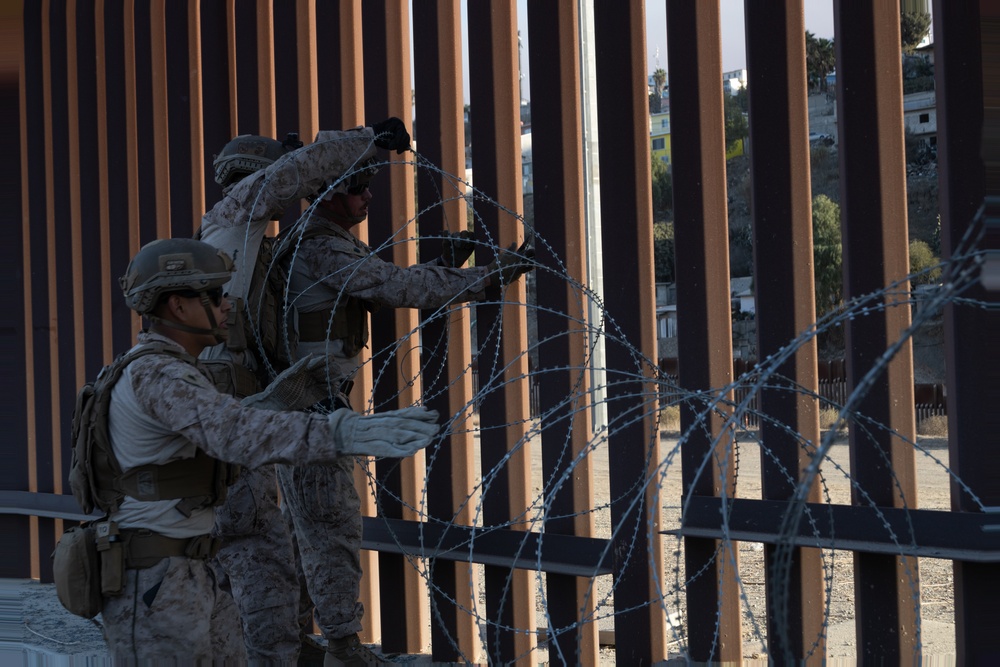 U.S. Marines assist CBP with border security mission