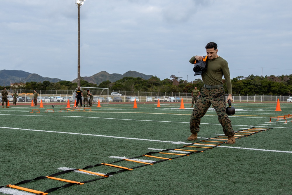 MCIPAC Marines and sailors compete against each other in the Pacific Iron Challenge