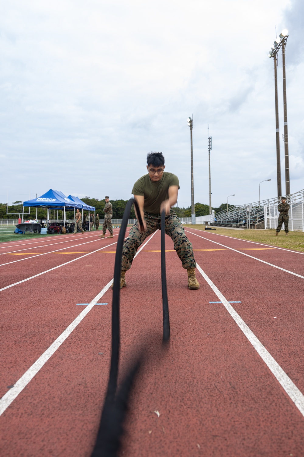 MCIPAC Marines and sailors compete against each other in the Pacific Iron Challenge