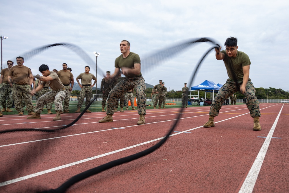 MCIPAC Marines and sailors compete against each other in the Pacific Iron Challenge