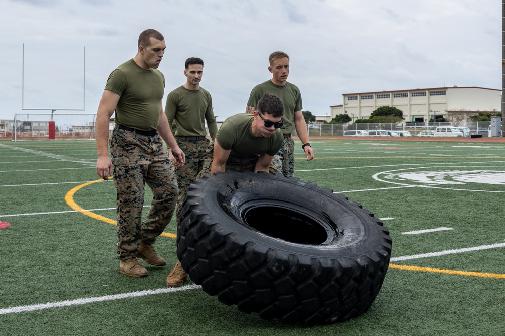 MCIPAC Marines and sailors compete against each other in the Pacific Iron Challenge