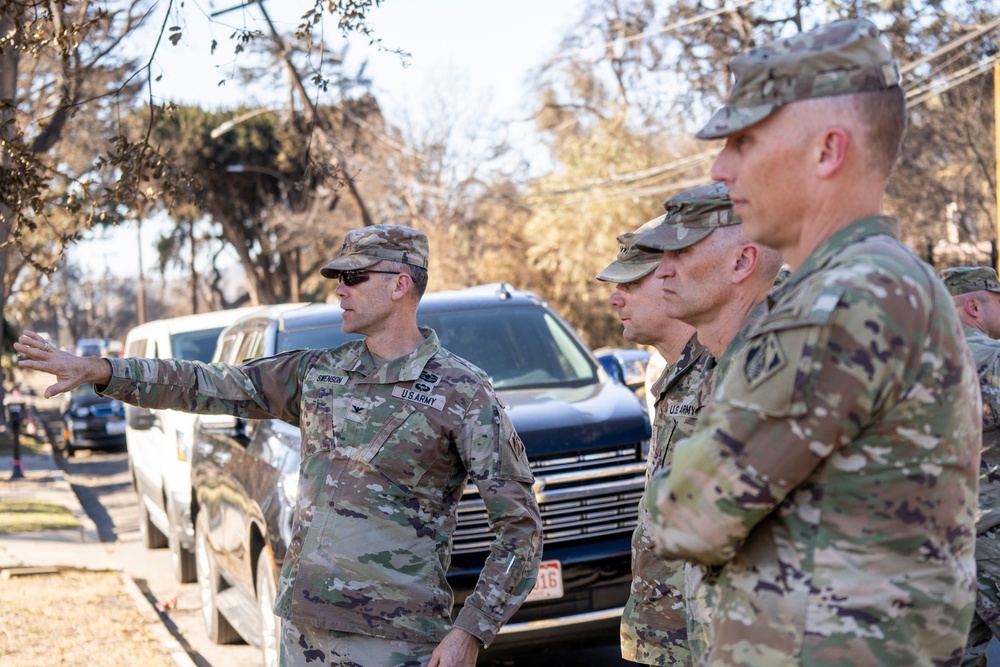 USACE commanding general visits Altadena