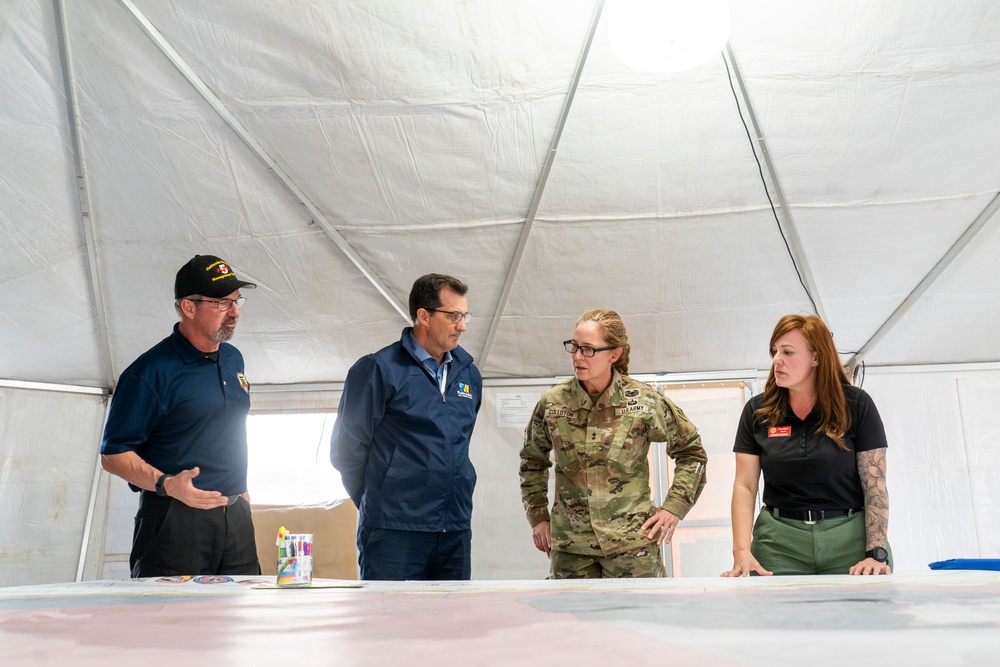 Deputy commanding general meets with LA County, discusses wildfires