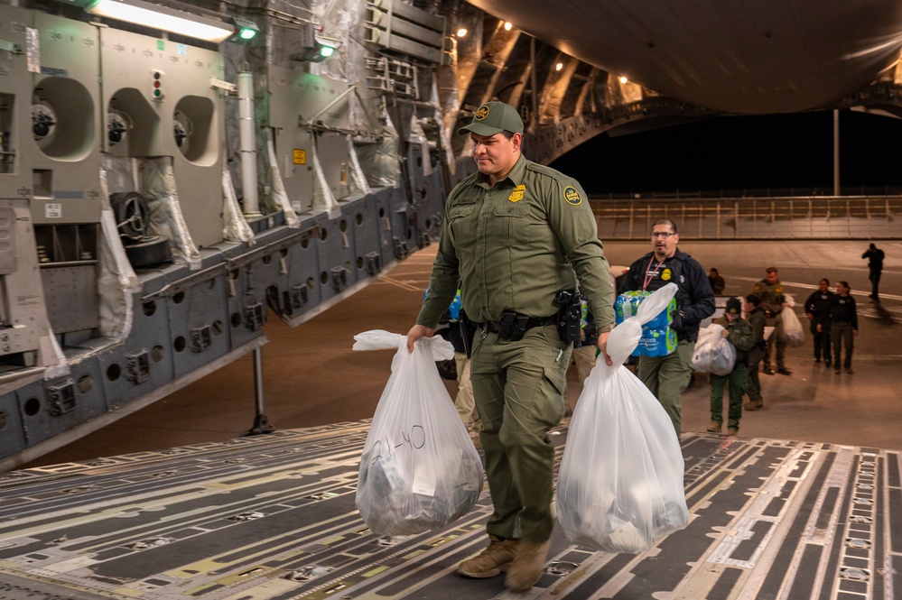 Department of Defense augments U.S. Customs and Border Protection in removal flight efforts