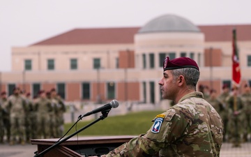 Command Sgt. Maj. Joshua Peterson Assumes Leadership of 173rd Airborne Brigade