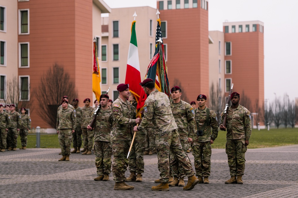 Command Sgt. Maj. Joshua Peterson Assumes Leadership of 173rd Airborne Brigade