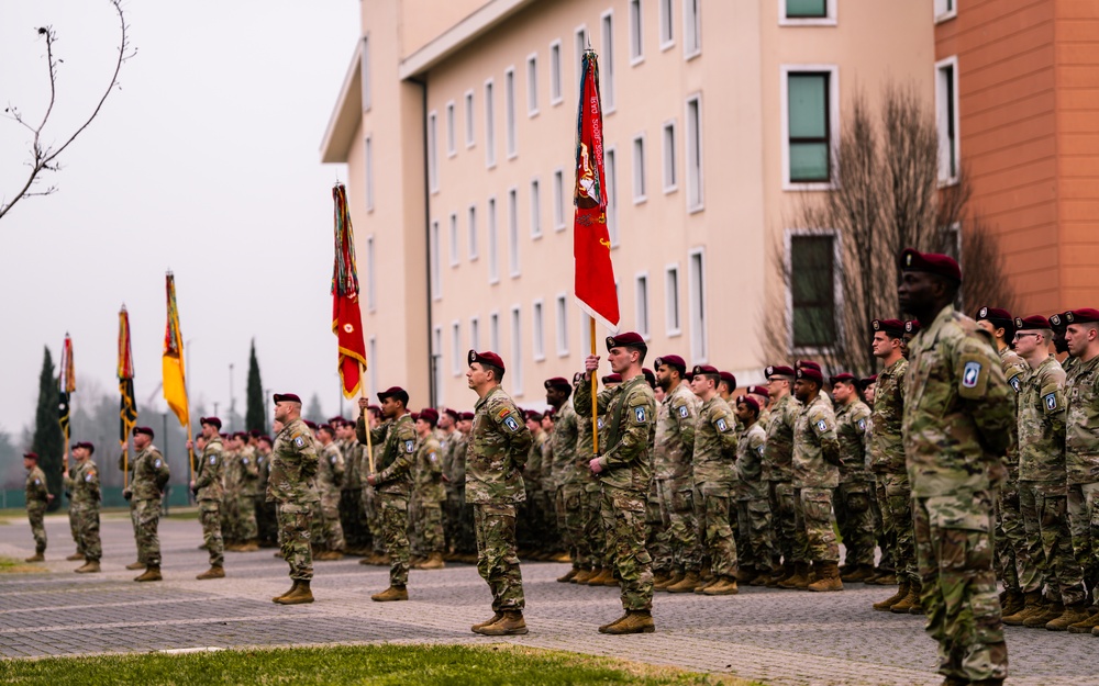 Command Sgt. Maj. Joshua Peterson Assumes Leadership of 173rd Airborne Brigade