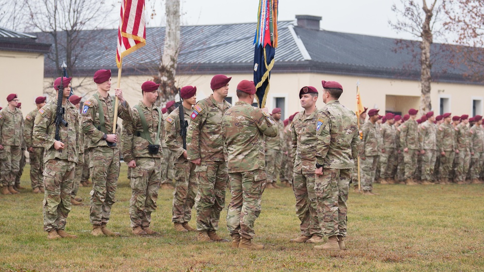 Command Sgt. Maj. Trevor O. Petsch Assumes Leadership of 173rd Airborne Brigade