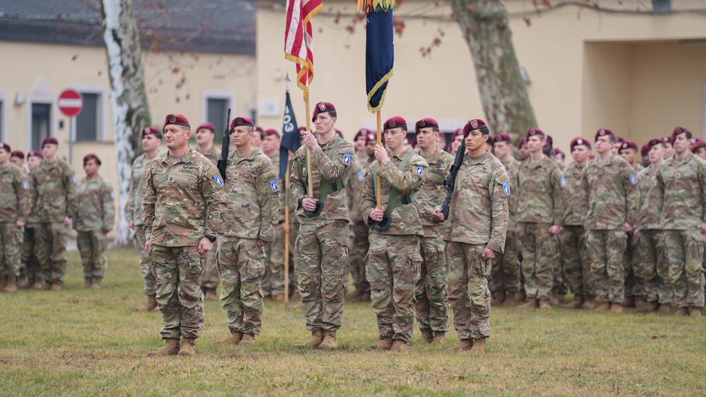 Command Sgt. Maj. Trevor O. Petsch Assumes Leadership of 173rd Airborne Brigade