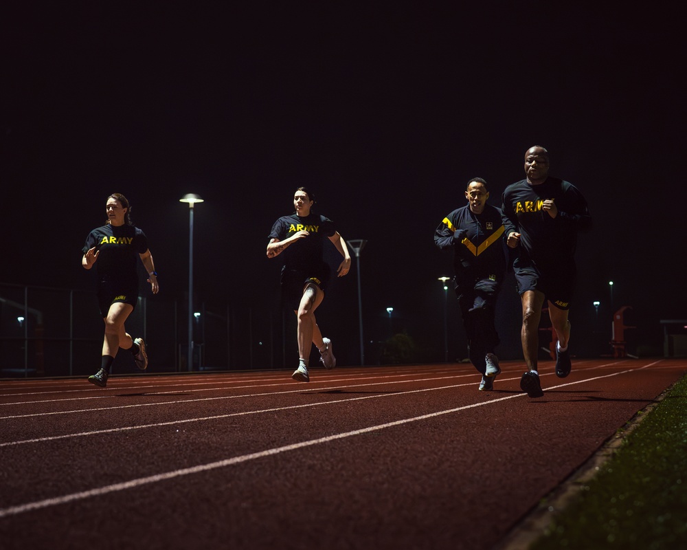 Charlie Battery, 1-57 ADAR Physical Training with 52D ADA Command Team