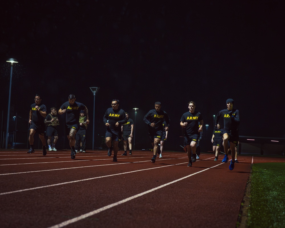 Charlie Battery, 1-57 ADAR Physical Training with 52D ADA Command Team