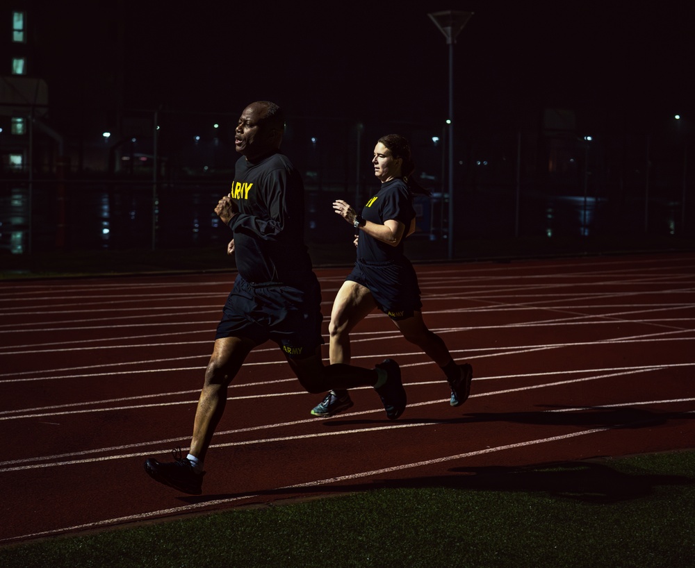 Charlie Battery, 1-57 ADAR Physical Training with 52D ADA Command Team