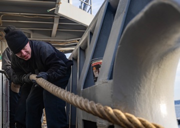 USS Wasp Arrives in Earle, New Jersey