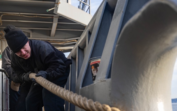 USS Wasp Arrives in Earle, New Jersey