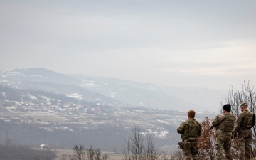 41st IBCT Soldiers Patrol ABL in Kosovo