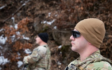 41st IBCT Soldiers Patrol ABL in Kosovo