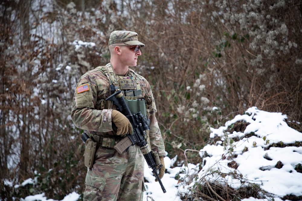 41st IBCT Soldiers Patrol ABL in Kosovo