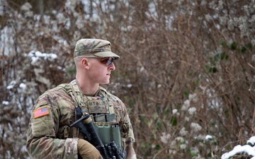 41st IBCT Soldiers Patrol ABL in Kosovo