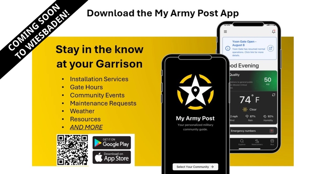 Information at your fingertips: My Army Post App lands at USAG Wiesbaden