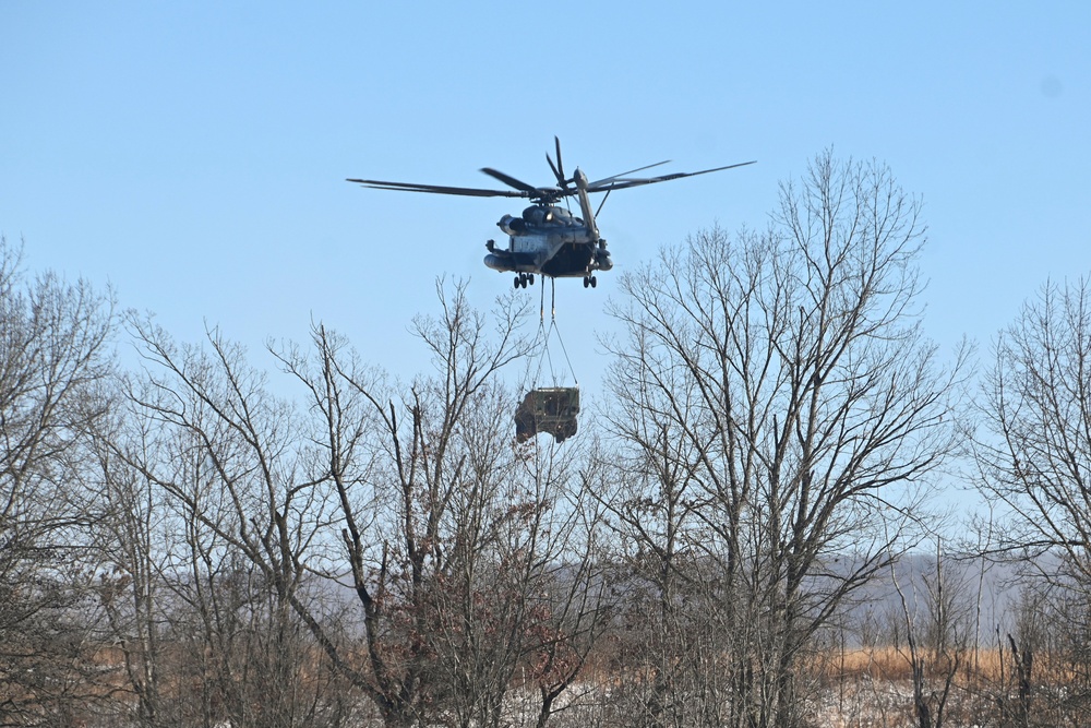 Marines, Air Force move Stryker vehicles to Fort Indiantown Gap impact area