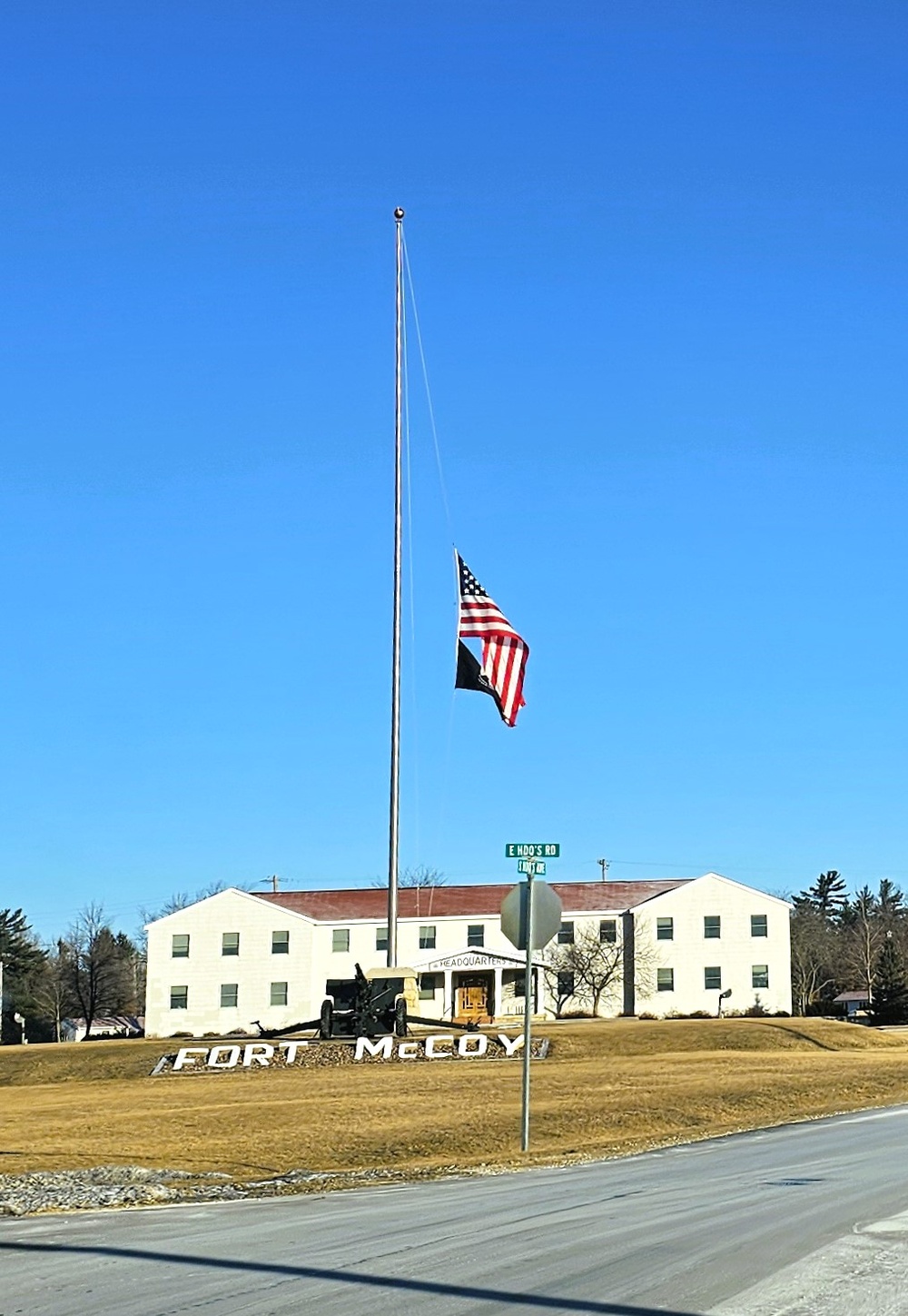 Fort McCoy remembers President Carter with flag at half-staff