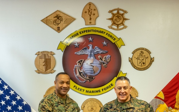 Maj. Gen. Adam L. Chalkley Visits II MEF Commanding General