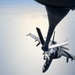 Navy F/A-18 Super Hornets conduct operations over the Red Sea