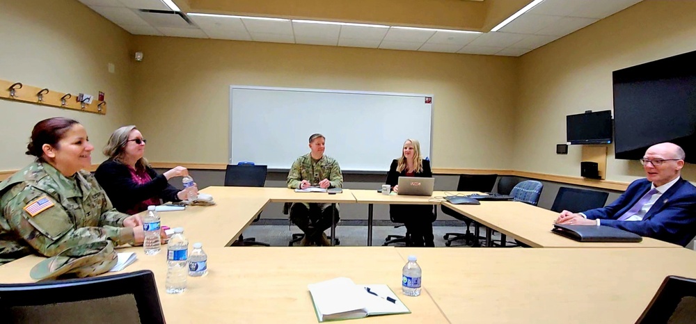 Fort McCoy Garrison commander visits University of Wisconsin-La Crosse chancellor