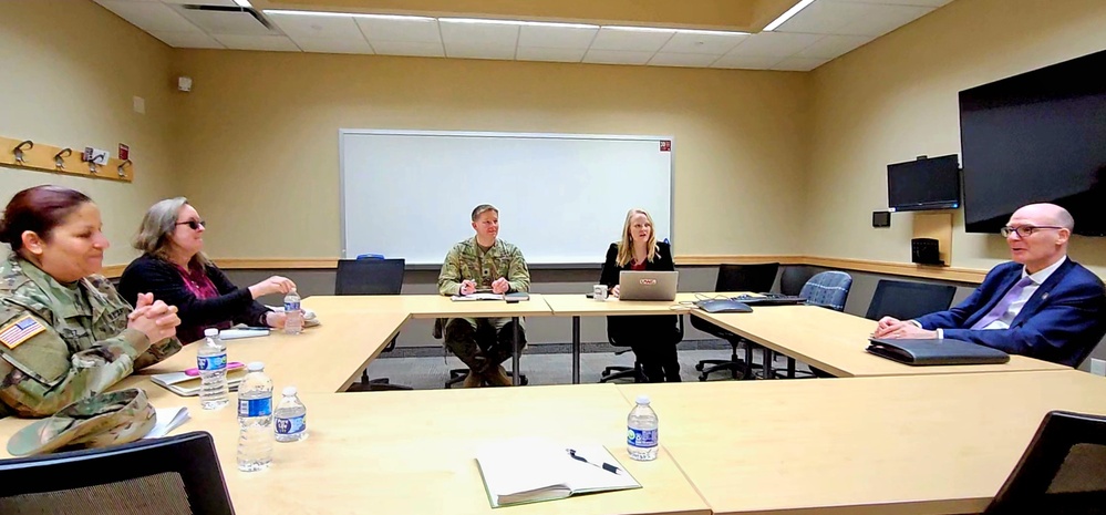 Fort McCoy Garrison commander visits University of Wisconsin-La Crosse chancellor