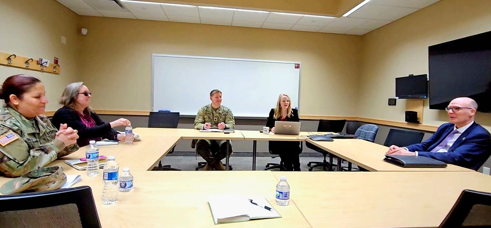 Fort McCoy Garrison commander visits University of Wisconsin-La Crosse chancellor