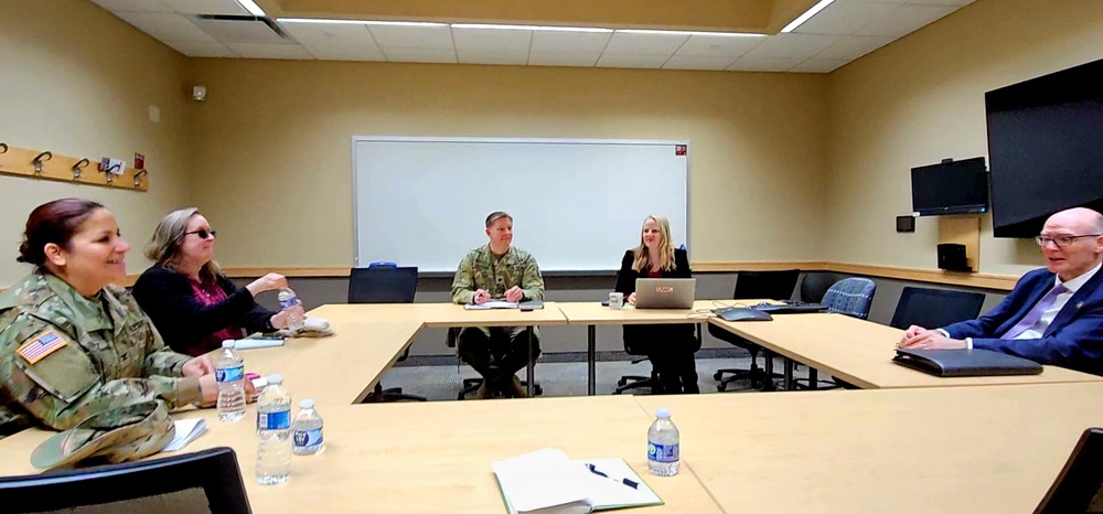 Fort McCoy Garrison commander visits University of Wisconsin-La Crosse chancellor