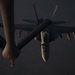 Navy F/A-18 Super Hornets conduct operations over the Red Sea