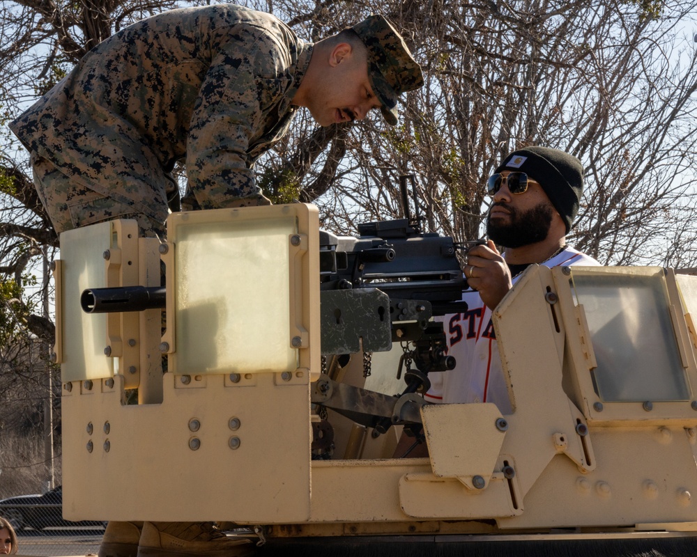 The Houston Astros visit the Armed Forces Reserve Center